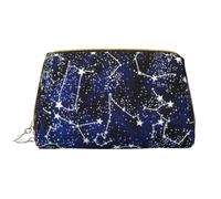 Glow in The Dark Makeup Bag,Grande sacchetto cosmetico in pelle portatile,Borsa organizer da viaggio impermeabile per articoli da toeletta, Si illumina al buio., Taglia unica
