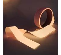 Glow in The Dark Marker Washable Woven Fabric Reused Fluorescent Ribbon Luminescent Party Supplies Decor for Headbands, Bridal Bouquets, Tree Marking,Gift Wrapping(3cmx5m)