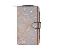 Glow in The Dark Portafoglio lungo in pelle portafoglio degli assegni portafogli classico bifold da donna pochette con finestra ID