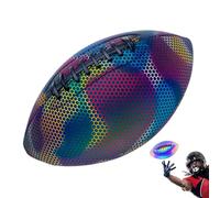 Glow in the Dark ruy Ball-PU Light-up Falling riflettente Football per gioco all'aperto | Giocattolo sportivo luminoso per ragazzi ragazze adulti, gioco di notturno di americano palla