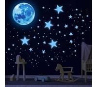 Glow in The Dark Stars Adesivi, Adesivi da Parete per Bambini Glow in The Dark Stars Soffitto Luna Adesivi Decorazione per Camera da Letto