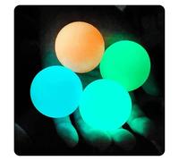 Glow in The Dark Sticky Balls That Stick to The Ceiling - Glorbs Balls, Ceiling Balls, Bounce Back to You,Glorbs Sticky Balls for Ceiling & Wall,Stress Balls for Kids and Adults (4Pcs)
