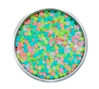 Glow In The Dark Stones - 500 Piece Decorative Pebble Set, Colorful Rock Mix for Garden Path Aquarium Fish Tank Yard Pond Art Craft DIY Decoration Landscape Lighting Effect 0.31-0.43in