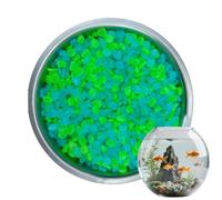 Glow In The Dark Stones - 500 Piece Decorative Pebble Set, Colorful Rock Mix for Garden Path Aquarium Fish Tank Yard Pond Art Craft DIY Decoration Landscape Lighting Effect 0.31-0.43in