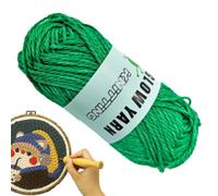 Glow In The Dark Yarn - 2mm Luminous Polyester Crochet Yarn | 50g | 50g 2mm Glow in the Dark Polyester Yarn, 10x5x5cm DIY Crochet and Hand Knitting Thread for Christmas Crafts, Decor and Projec
