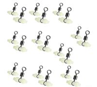 Glow In The Fishing Gourd Beads Split Luminous Plastic Bait Connector For Surface e Deep Water Fishing Tackle Large Size 20 Pack (L)
