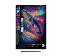 Glow Kits 4X Rainbow Boards for Creative Fun | Dark Reactive Paper Set with Pen & Bright Design for Kids, Teens, Adults and Parties