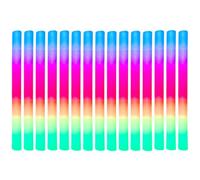 Glow LED in schiuma - 48 cm LED Glow Sticks | 3 modalità di colore flash, 15 pezzi Lighted Party Props for Halloween Christmas Wedding Concert Campsite Sporting Events Birthday Holiday Indoor Outdoor