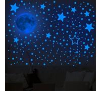 Glow Moon Star - Adesivi murali in PVC, 19,8 x 27 cm