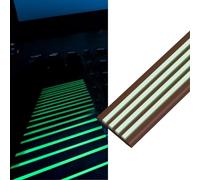 Glow Protezioni for i bordi del battistrada Paragradino for scale Bordi for Scale autoadesive Rifinitura bordo gradino Coperture for gradini for interne ed esterne(Brown 5cm,L 4m)