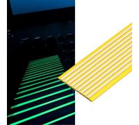 Glow Protezioni for i bordi del battistrada Paragradino for scale Bordi for Scale autoadesive Rifinitura bordo gradino Coperture for gradini for interne ed esterne(Yellow 10cm,L 4m)