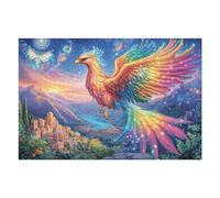 Glow Rainbow Phoenix Puzzle 1000 Pezzi Raffaello Per Collezionisti Cartone Di Alta Qualità Opere Rinascimentali Per Decorazione Ufficio Da Passatempo Qualità Premium 1000 PCS