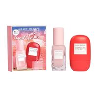 Glow Recipe Smooth Skin Sailing Skincare Set - Anguria Glow Rose Juice idratante Face + Silicone Free Bha Strawberry Pore Minimizer gocce di trabocco (2 conte)
