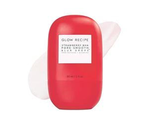 Glow Recipe Strawberry BHA Pore-Smooth Blur Drops, senza silicone, senza olio, primer BHA per minimizzare i pori, siero antiossidante per il viso da donna, riduttore dei pori per idratare e illuminare