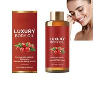 Glow Remedy Oil - Olio per il corpo rassodante e profondamente idratante con cocco, rosa canina e vitamina E, olio da massaggio leggero e non grasso, per donne dopo la doccia (1 pezzo)