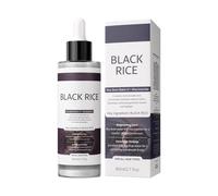 Glow Rice Ampoule Duo, fiala di riso bianco + fiala di riso nera, esfoliante delicato per il viso, Glow Rice Ampoule Duo giorno e notte, rimozione dei punti neri, perfezionamento dei pori, cura