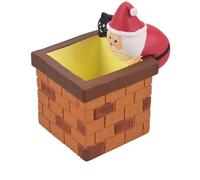 Glow Santa Claus Black Cat Climbing Chimney Refrigerator Magnet - Magnets For Fridge - Magnetic Sticker For Fridge Metal Door Bulletin Board Cabinet Lockers Whiteboard House Kitchen Indoor