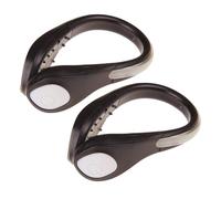 Glow Shoe Clips - Fascio alimentato a batteria resistente alle intemperie, modulo di illuminazione con presa sicura, segnale al neon luminoso, accessorio protettivo notturno, lampeggiatore portatile