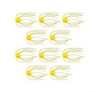 Glow Soft Lure 14 mm 1,5 g Pre-Rigged per baffi Glow Soft Lure (giallo grande)
