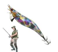 Glow Squid Jig - Saltwater Shrimp Lures | Fluorescente artificiale Fishing Bits | Realistic Freshwater Fish Luring Tools for Sea River | Glow Squid Lure | Saltwater Freshwater Fish Luring Tools