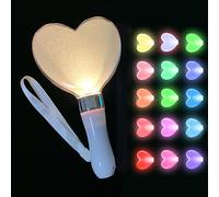 Glow Sticks - Heart Shape Light Wand 15 colori LED Changing Princess Wall Light Stick | Glow Sticks for Kids Girls Boys Concerts, Festivals, Birthday