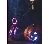 Glow-Up Pumpkins Halloween Notebook | Sparkly Jack-O’-Lantern Composition Book | 7.5 x 9.25 in, College Ruled: Glittery & Glam Halloween Journal for ... | Cute, Creepy & Perfect for October Vibes