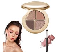 Glow Wardrobe Eye & Cheek Palette - Eyeshadow and Highlighter Makeup, Silky Smooth Formula, Hypoallergenic, Blends Easily Without Irritation, All-Day Wear (04#)