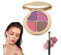 Glow Wardrobe Eye & Cheek Palette - Eyeshadow and Highlighter Makeup, Silky Smooth Formula, Hypoallergenic, Blends Easily Without Irritation, All-Day Wear (06#)