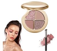 Glow Wardrobe Eye & Cheek Palette - Eyeshadow and Highlighter Makeup, Silky Smooth Formula, Hypoallergenic, Blends Easily Without Irritation, All-Day Wear (05#)