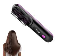 Glow Wave Heated Brush, Glowwave Wireless Heated Brush, 3 Heat Settings & LED Screen(Purple)