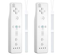 GLOWANT - Controller wireless di ricambio per controller WII, confezione da 2 telecomandi Wii compatibile con console Wii/Wii U con cinturino da polso e custodia in silicone
