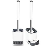 Glowbal Scopino per WC in silicone, set di 2 scopini montaggio a parete e in piedi