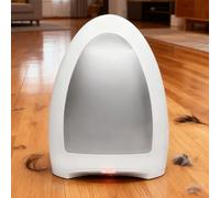 Glowdora Aspirapolvere Automatico con Paletta, Scopa per Pavimenti Touchless da 1000 W, Scopa Elettrica con Cavo per di Animali E Detriti, Articoli Essenziali per La Casa White
