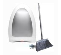 Glowdora Aspirapolvere Fisso Senza Contatto, Aspirapolvere Per Parrucchieri Da 1000 W Con Contenitore Per La Polvere Da 3,6 L, Con Cavo, Per Spazzare Degli Animali Domestici White