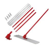 Glowdora Cazzuola per Cemento Grande, Lisciatrice per Cemento con 3 Manici da 1,8 M, Cazzuola per Intonaco 80×20Cm/100×20Cm/120×20Cm, Cazzuola per Cemento Liscio per Finitura E Lisciatura. 80×20cm