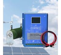 Glowdora Regolatore di Carica Ibrido Eolico Solare da 12 V/24 V/48 V con Schermo LCD Boost E modalità di Ricarica Mppt, Adatto per Sistemi di Generazione di Energia Fuori Rete. 12V-13000W