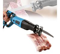 Glowdora Segaossa Elettrica, Segaossa Portatile da Macellaio con Lame, Tagliacarne Alternativo Professionale con Corpo Rotante A 180°, velocità Continua, per Tagliare Carne, Ossa, Maiale