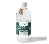 GLOWELL Glicerina Vegetale Grado di Purezza 99,7%, Glicerina Alimentare per Cosmesi, Base Vegetale per Sapone e Vaporizzazione. Made in Italy (1000 ml)