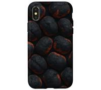 Glowing Charcoal Briquettes for Grillmasters and Smokers Custodia per iPhone X/XS