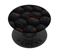 Glowing Charcoal Briquettes for Grillmasters and Smokers PopSockets PopGrip Adesivo