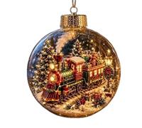 Glowing Christmas Ornament, Miniature Scene Ball, LED Tree Decoration