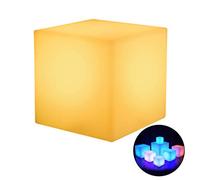 Glowing Cube Sgabello Quadrato LED Light Cube Per Sedia Sedia Impermeabile Ricaricabile Illuminazione Sgabello Seduto Multiuso Ligh Proiettore di Luce Notturna Per Bambini