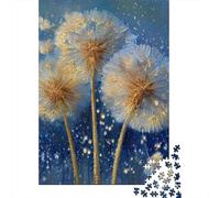 Glowing Dandelion Art Print Puzzle Impossible 1000 Pezzi Decorazione Per La Casa. Rilassamento E Intelligence Per Adulti E Ragazzi Da 14 Anni 70x50cm/1000pcs