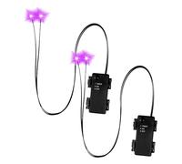 Glowing Eyes Halloween - 7.5cm LED Light Up Eyes for Creepy Atmosphere, Battery-Operated Props with Flashing Function, Spooky Lights for Skulls Pumpkins Tombstones Indoor Outdoor