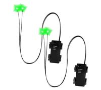 Glowing Eyes Halloween - 7.5cm LED Light Up Eyes for Creepy Atmosphere, Battery-Operated Props with Flashing Function, Spooky Lights for Skulls Pumpkins Tombstones Indoor Outdoor