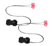 Glowing Eyes Halloween - Skull LED Light Up Eyes for Spooky Decoration, Creepy Props with Timer Function, Battery Operated for Tombstones, Skeletons, Pumpkins, 2.95 inch