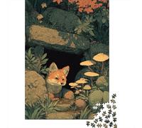 Glowing Forest Fox-1 Puzzle Impossible 1000Pcs Decorazione Per La Casa. Giochi Rilassamento E Intelligence Per Adulti E Ragazzi Da 14 Anni 38x26cm/1000pcs