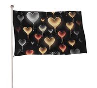 Glowing Love Flag 61 x 88,9 cm bandiera da giardino stampata su entrambi i lati bandiera decorativa non sbiadisce bandiera da cortile con occhielli in ottone da appendere sfondo fotografico per