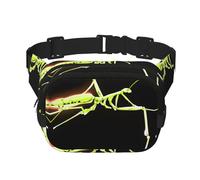 Glowing Mantis - Marsupio multifunzione stampato, unisex, alla moda, da viaggio, per sport