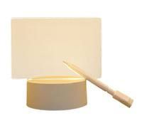 Glowing Notepad, Message Board with Light Up Stand, Acrylic Dry Erase Board with Light, Illuminated Desk Board, Reusable Glowing Message Notepad Room Light for Home, Restaurant, Kitchen, Mall